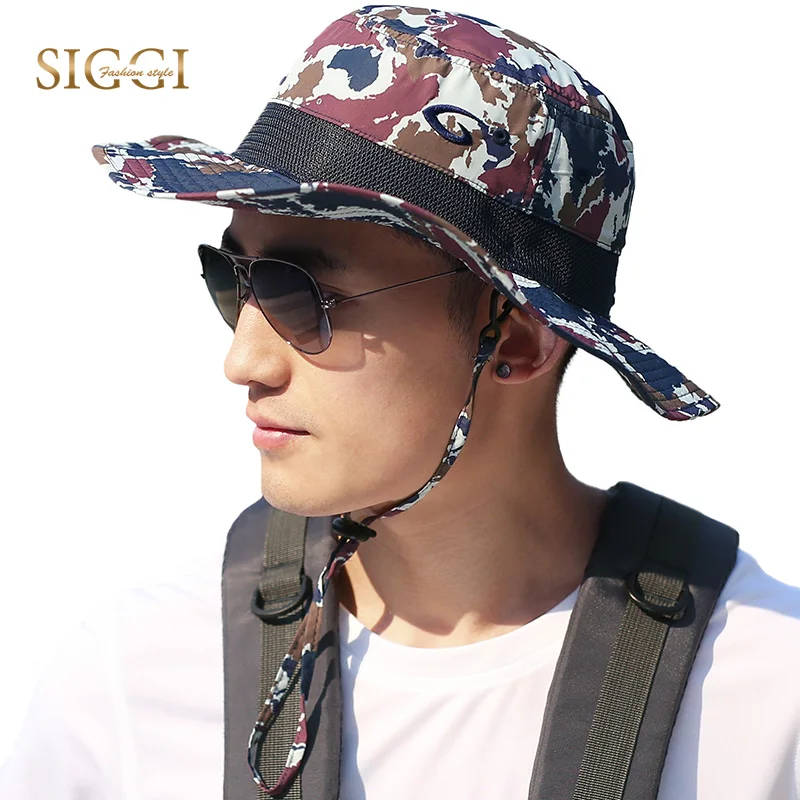 Siggi унисекс Мужские Лето ведро шляпа от солнца UPF 50 + Packable камуфляж женщины Sunhat