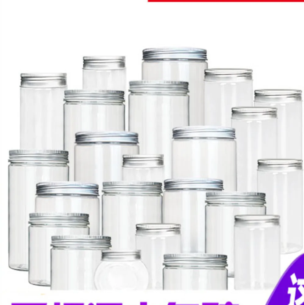 Прозрачная пластиковая бутылка с алюминиевым покрытием для домашних животных 50