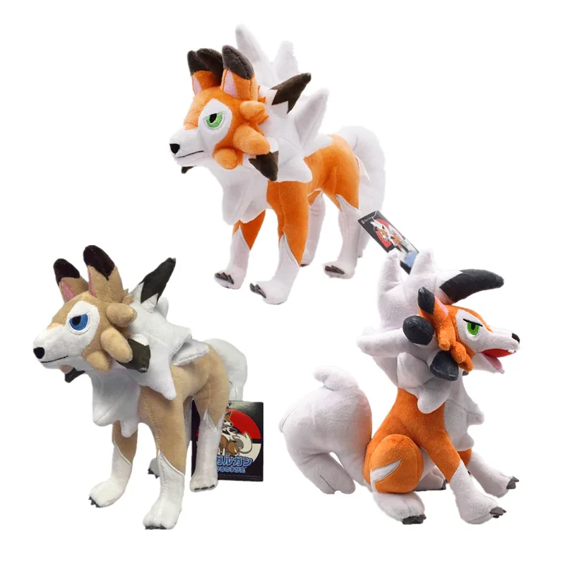 23 см pkm плюшевые 3 стиля солнце/луна Alola Solgaleo Lunala Lycanroc сумерки и дневные ночные