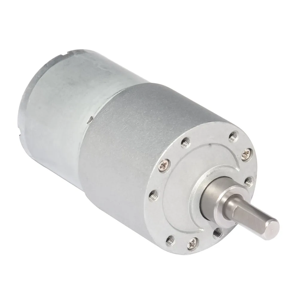 

12V Motor 37mm Gear Motor DC 40/50/90rpm 2.5W 0.3A High Torque 2.5W Small Size DC Brush Gear Motor For DIY Hobby 37GB3530 Motor
