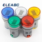 Вольтметр, светодиодный индикатор для измерения напряжения, 22 мм, 60-500 В переменного тока, красный, желтый, зеленый, белый, синий цвета, 1 шт.