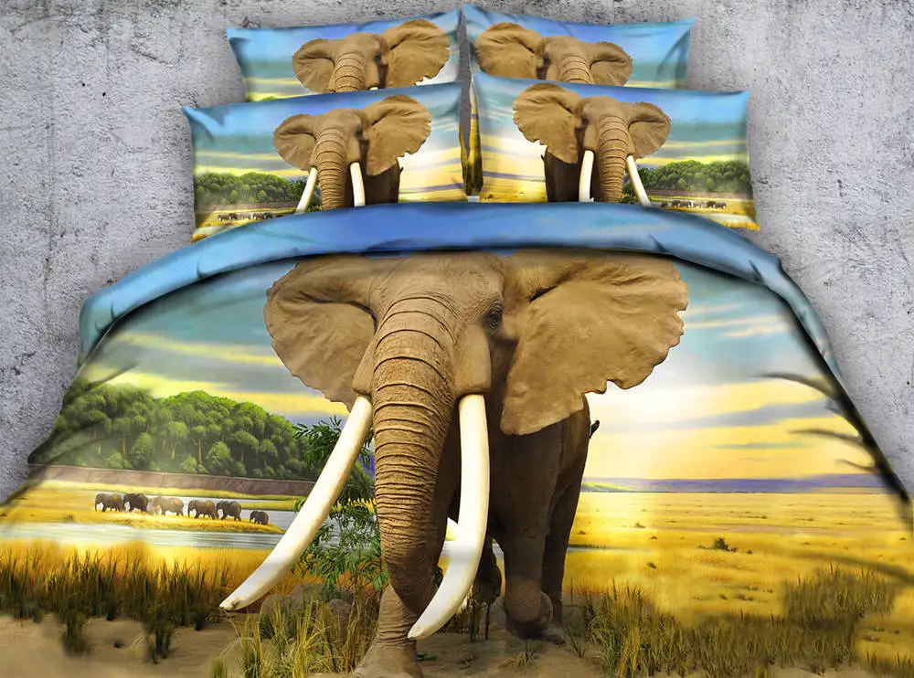 Комплект постельного белья с 3d рисунком покрывала/пододеяльники покрывала