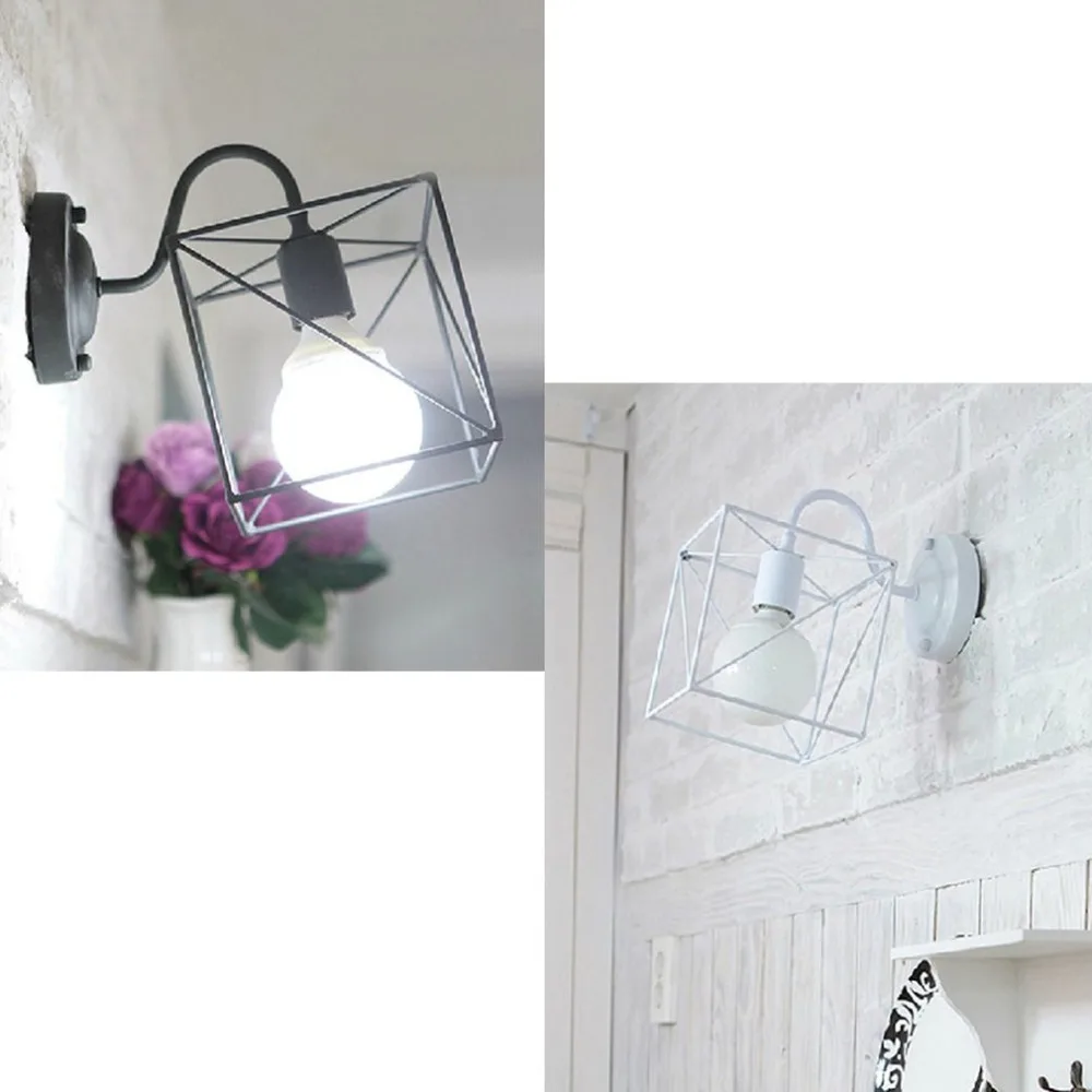 2018 новая квадратная настенная лампа светодиодная железная художественная стена