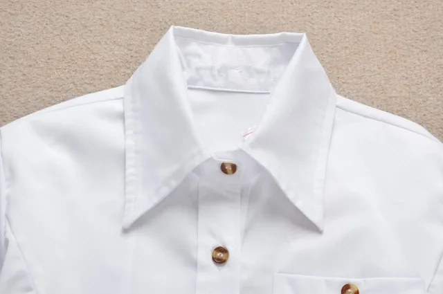 Брендовая женская блузка рубашка белая одежда с длинным рукавом для офиса топы