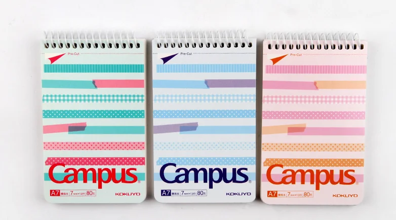 Kokuyo Campus A7 записная книжка-органайзер Bullet Journal эскиз блокнот спиральные вертикальные канцелярские принадлежности Notatnik Еженедельный планировщик