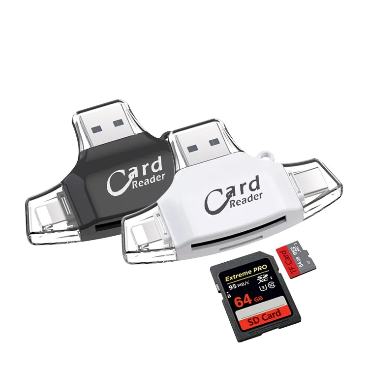 Совместимость SD USB Card Reader все в одном Камера комплект многоцелевой для Lightning Тип- C