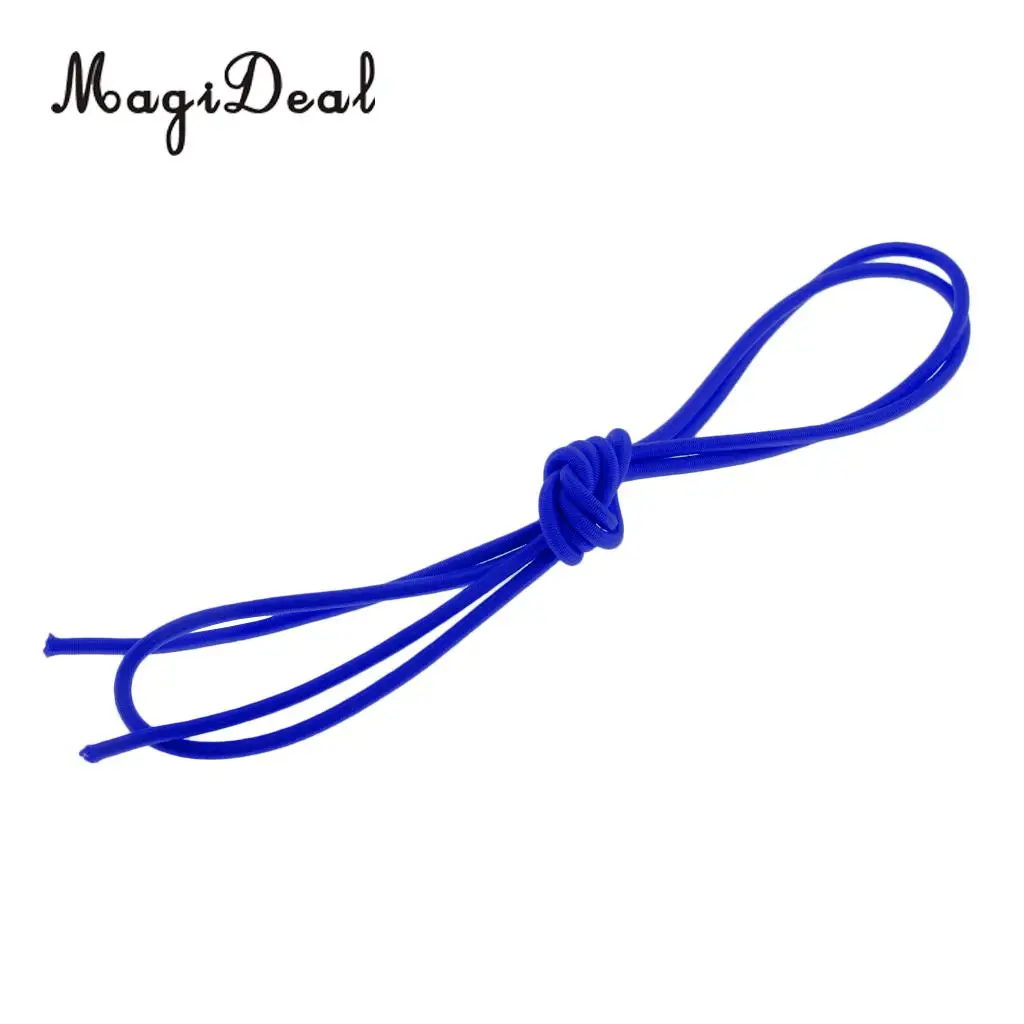 2m Blue MagiDeal 3 мм Эластичный банджи шнур морской класс шок веревка стрейч Группа связать каяк лодочная палатка полюса брезент-различные длины - Цвет: 2m Blue