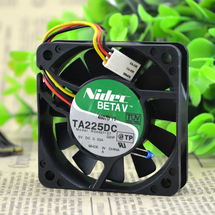 

Original genuine NIDEC TA2250C R34487-57 6015 DC5V 0.31A 6cm 3 wire cooling fan