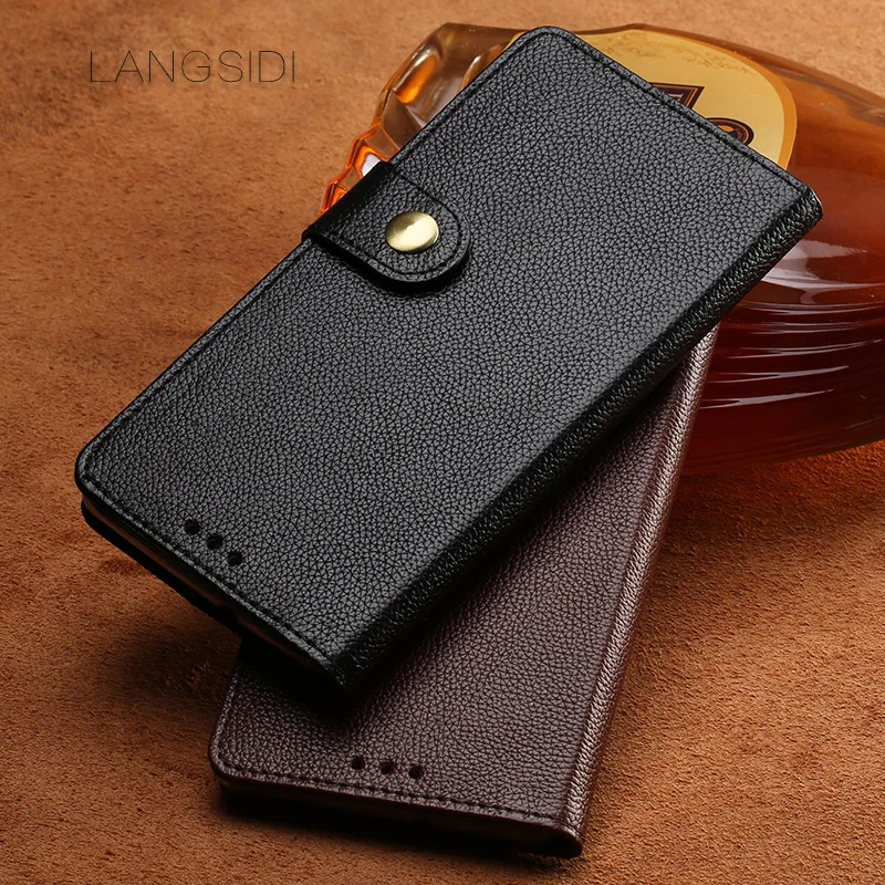 Wangcangli случае ForMeizu Pro 7 флип-чехол из натуральной кожи ручной работы чехол делового