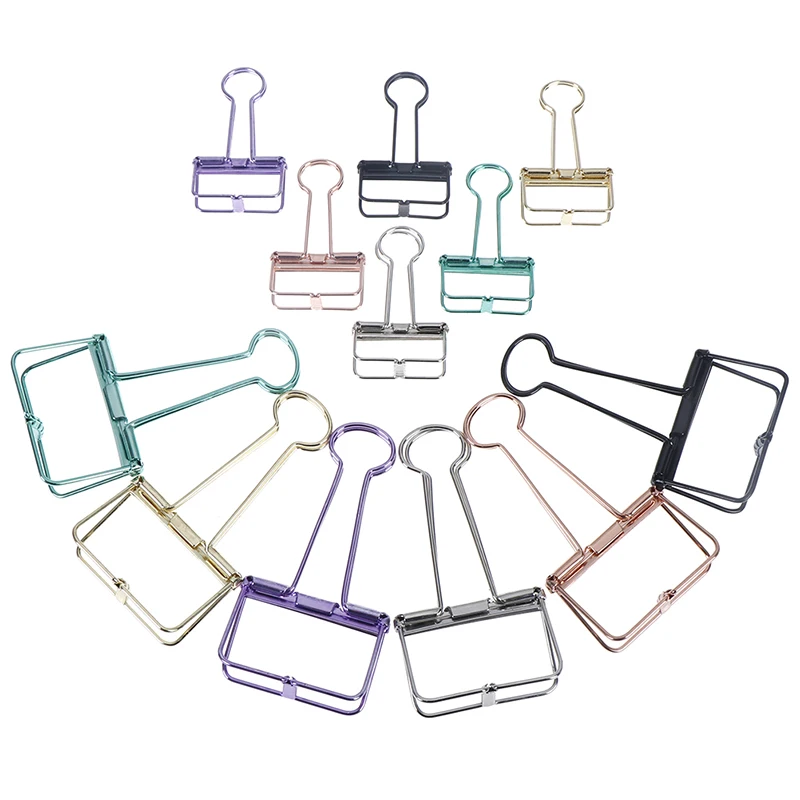 Фото Metal Binder Clips 1pc Hollow Out Random Color Notes Letter Paper Clip Office Supplies White Yellow Канцтовары для офиса и Metal Binder Clips 1pc Hollow Out Random Color Notes Letter Paper Clip Office Supplies White Yellow Канцтовары для офиса и
