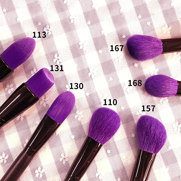 Профессиональная Кисть для макияжа Пудра основа лица хайлайтер мягкая из козьей