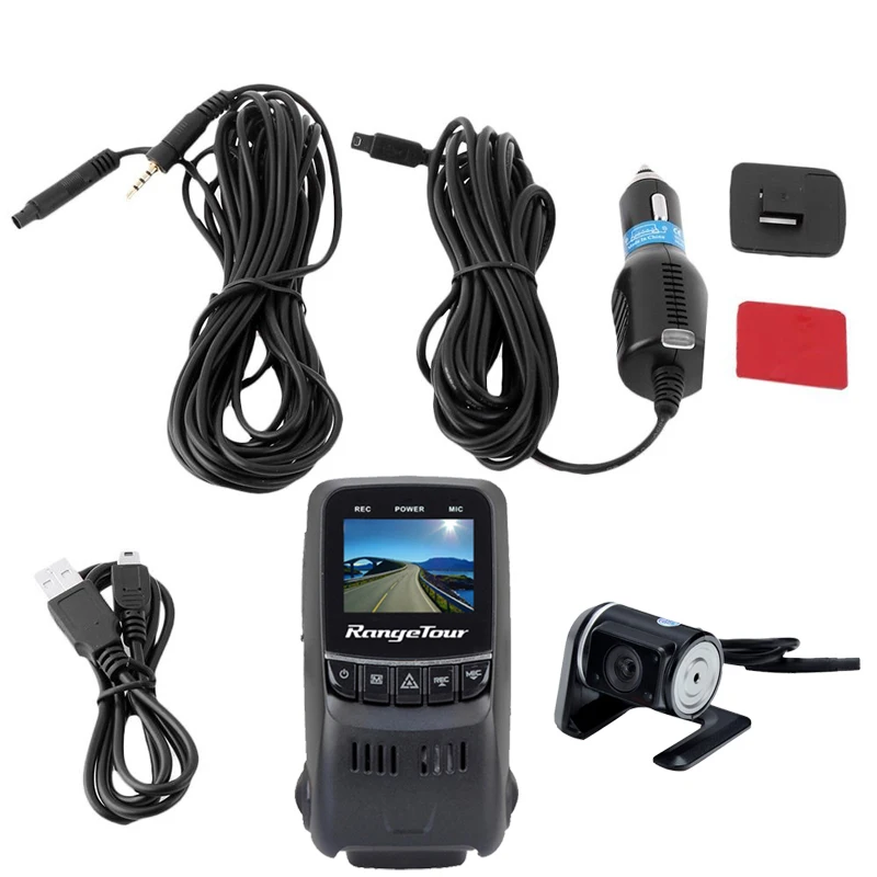 Range Tour двойной объектив Автомобильный видеорегистратор Автомобильная камера