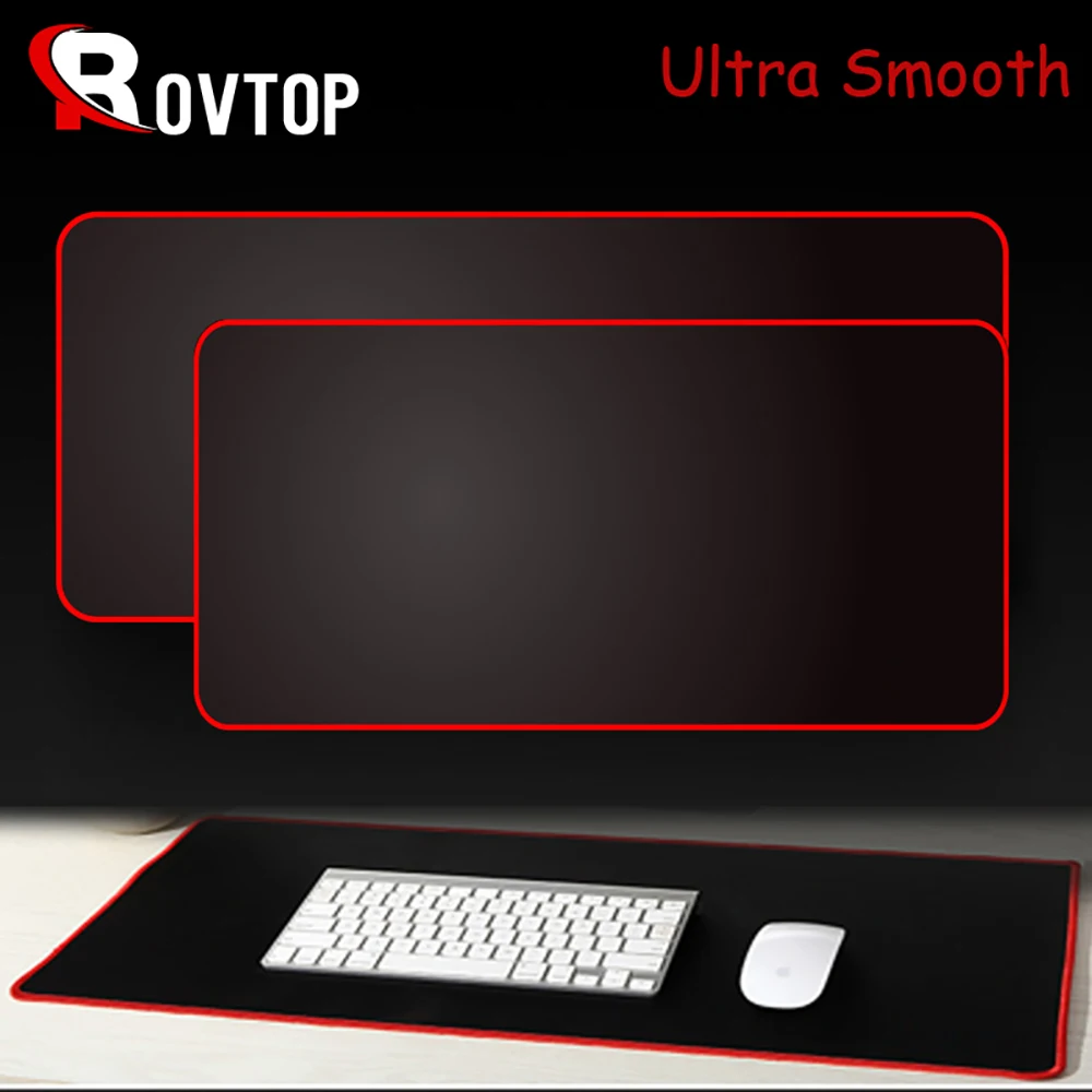 Большой игровой коврик для мыши Rovtop однотонный с закругленными краями большой CS