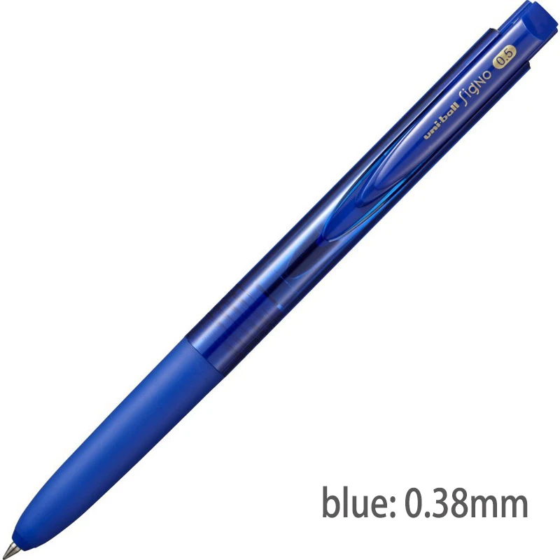 1pc blue 0.38 UMN155 1 шт Mitsubishi Uni Япония гелевая ручка Uni-ball 0,38/0,5 мм 10 цветов Signo RT1 UMN155 Шариковая/нейтральная ручка школьные и офисные принадлежности - Цвет: 1pc blue 0.38 UMN155