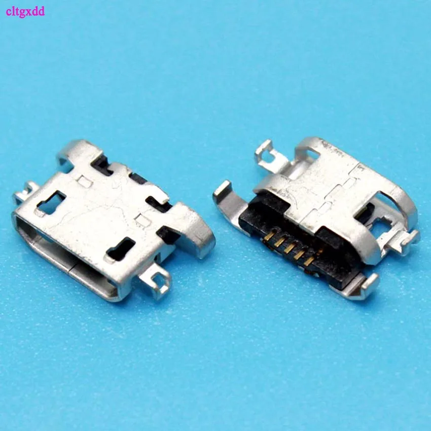 Clgxdd 100 шт. Micro USB 5pin Тяжелая пластина 1,28 мм без бокового плоского рта без завивки боковой гнездовой разъем для мобильного телефона