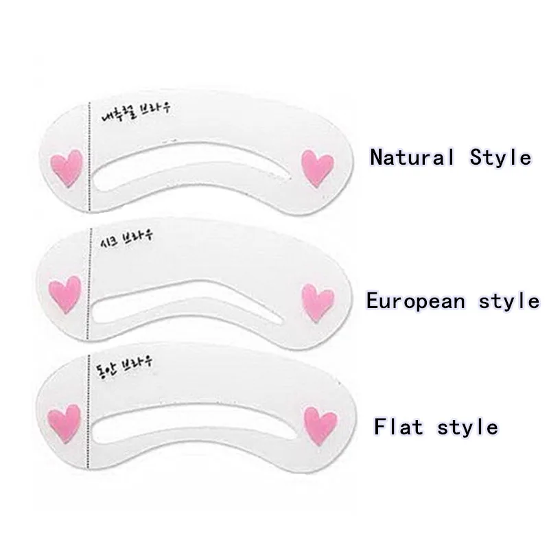 3 шт. многоразовые для бровей трафареты груминга шаблон рисования карточные