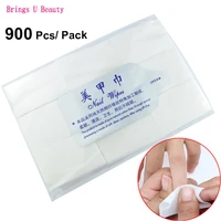 900pcspackage hot sale nail tools bath manicure gel nail polish remover lint free wipes 100 cotton napkins for nails