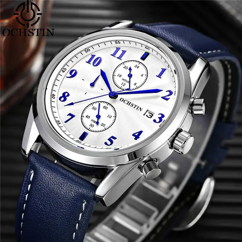 Часы OCHSTIN спортивные армейские деловые кварцевые с отображением даты 038 |