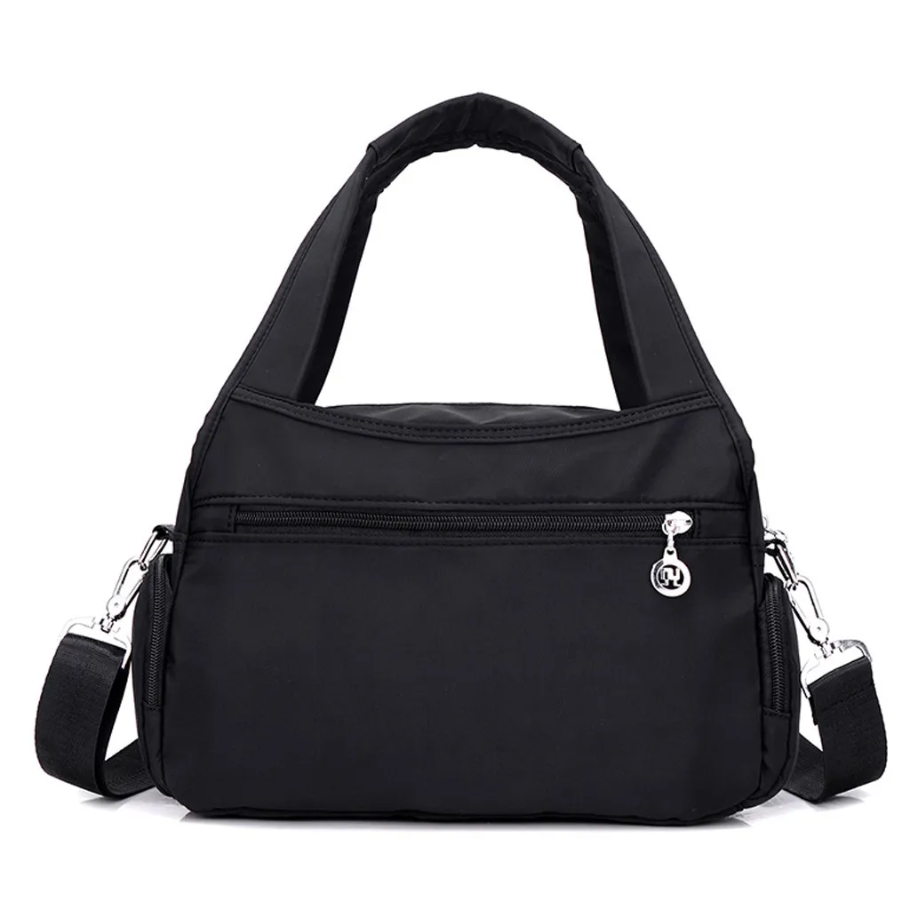 Women nylon shoulder bag handbag solid zipper waterproof Fashion Simple wild crossbody bag Messenger Bags sac main femme bolsos