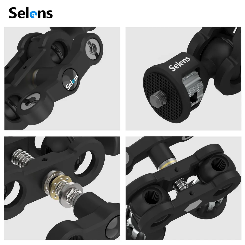 Многофункциональный адаптер с двойной шаровой головкой Горячий башмак и