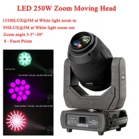 led 250w zoom moving head 3in1 beam spot wash light dmx512 1618 ch sound disco stage lighting for dj pub ktv night party