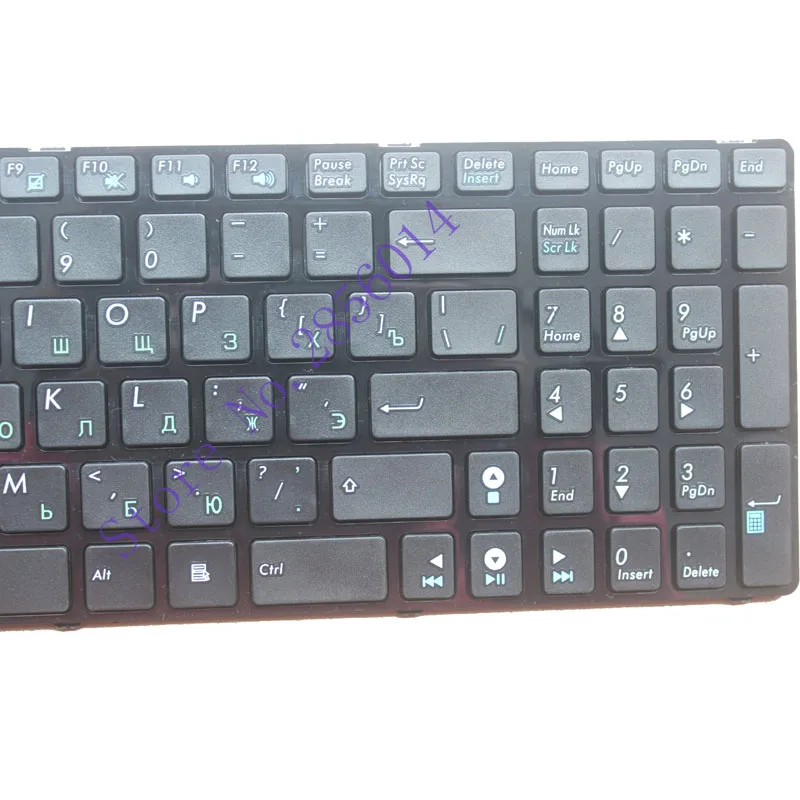 Русская клавиатура для ноутбука ASUS K52J N50 K52 A53 G60 N73 F50 N61 G72 G51 N71 N53 F50N F50Q F50S Ру с каймой Клавиатура ноутбука черный
