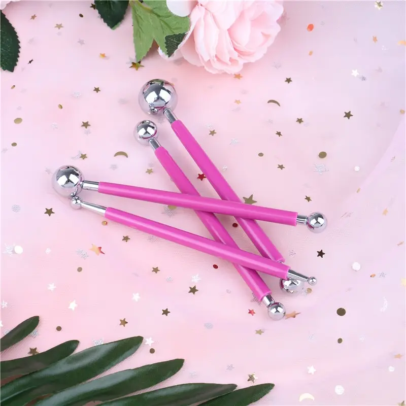 4 шт. Цветок Sugarcraft металлический шар моделирование Набор DIY Нержавеющая сталь Выпечки Пера помадка торт отделочных работ формочки