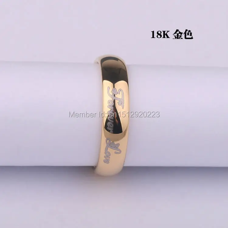 Мужское кольцо ювелирные изделия из карбид вольфрама гравировка Forever Love