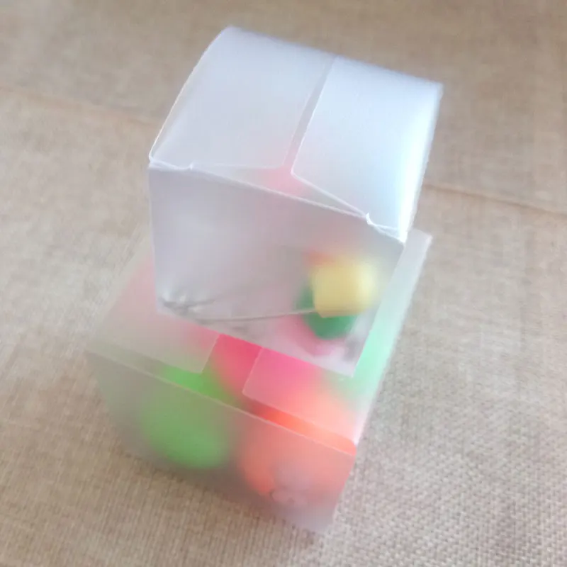 Квадратная пластмассовая коробка для хранения 50 шт. из ПВХ без прозрачных