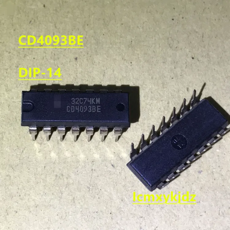 10 шт./партия CD4093BCN CD4093B CD4093 CD4093BE DIP-14 новый оригинальный продукт бесплатная