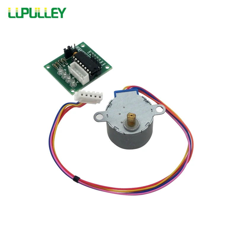LUPULLEY 28BYJ-48 12В/5В шаговый двигатель UNL2003 драйвер платы шестерни шаговый двигатель четырехфазный пятипроводной CW/CCW Для Arduino DIY Набор