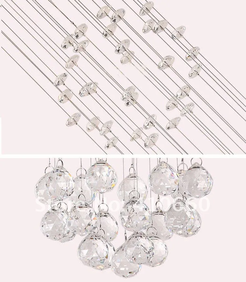 Столовая 1 шт. длинные Crystal Light Подвесные светильники подвесной свет бар