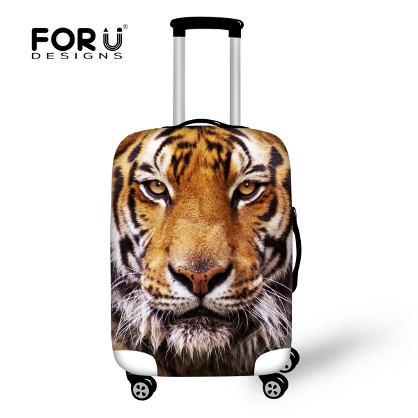 3122 FORUDESIGNS/чехол для багажа с леопардовым принтом для чемодана 18-30 дюймов, эластичные Защитные чехлы для путешествий, водонепроницаемые аксессуары для багажа - Цвет: 3122
