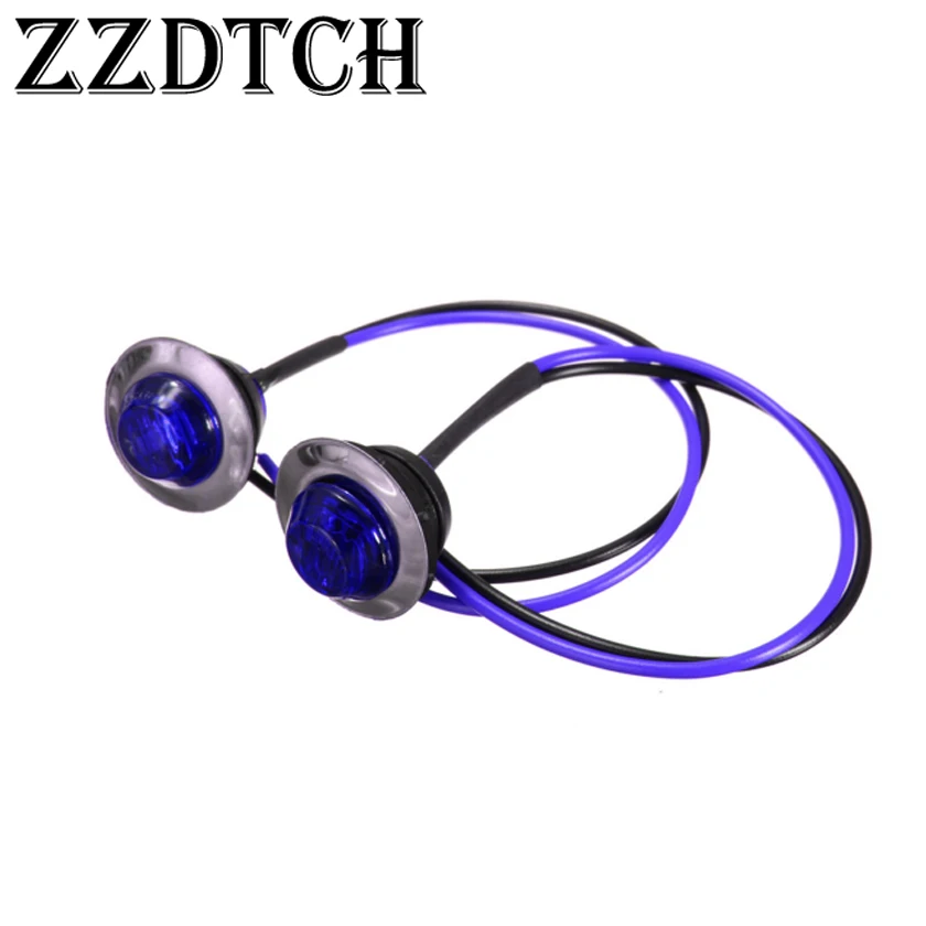 ZZDTCH 10 шт. 12 В 3 светодиода боковые габаритные огни для грузовиков лодок прицепов