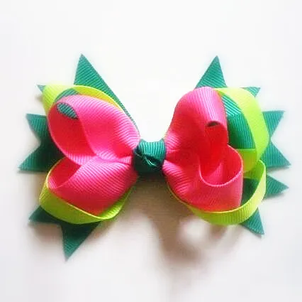 

100pcs/lot Grosgrain Ribbon Butterfly Bow Hair Clip