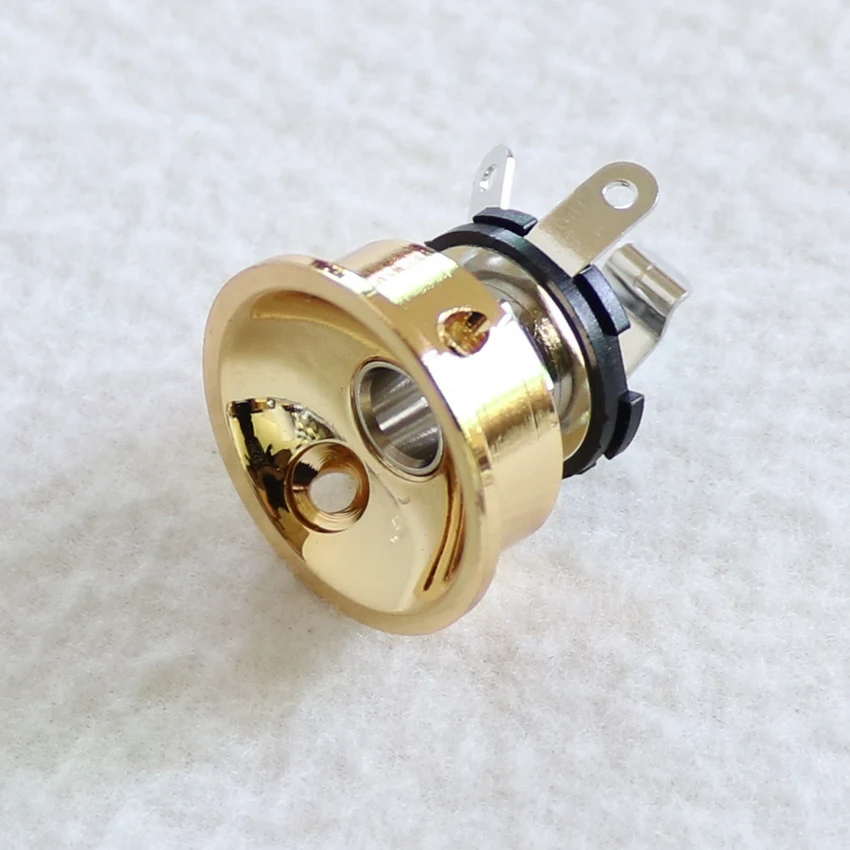 Детали для гитары DIY 1 комплект пластина золотого цвета с 6 35 чашкой гитарная