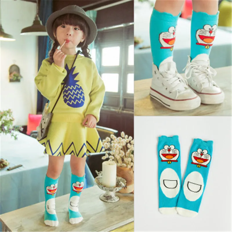 1 пара/лот модные детские носки унисекс с рисунками животных гетры 3D хлопковые