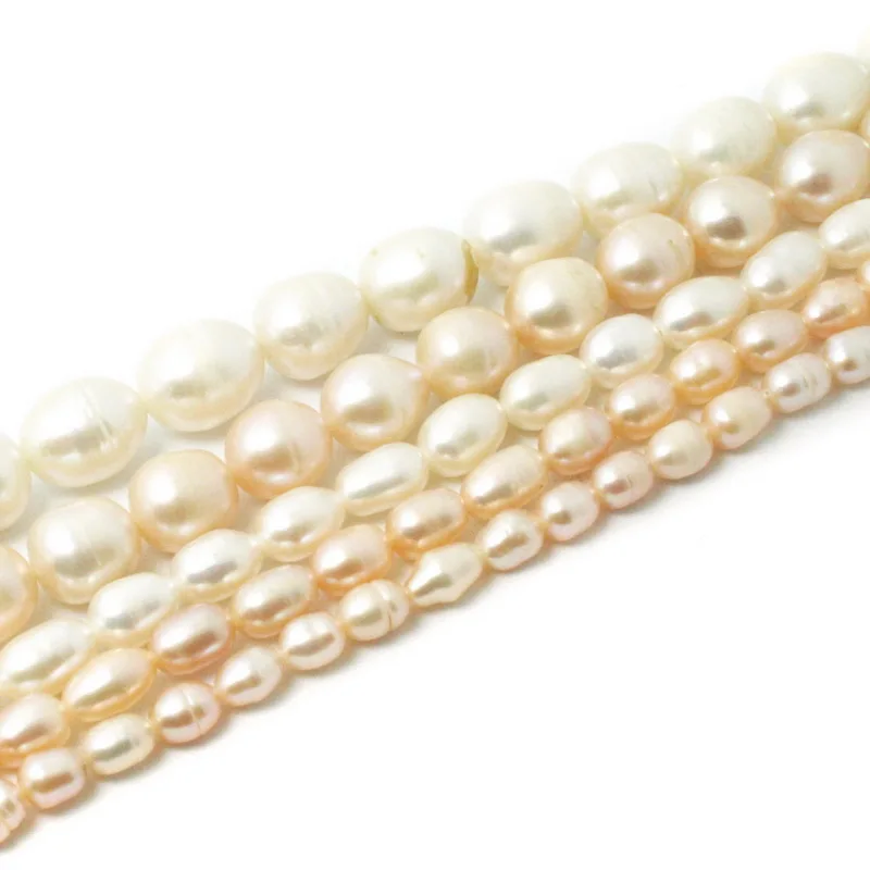 Круглые бусины с натуральным пресноводным белым жемчугом свободные жемчужные 35 5