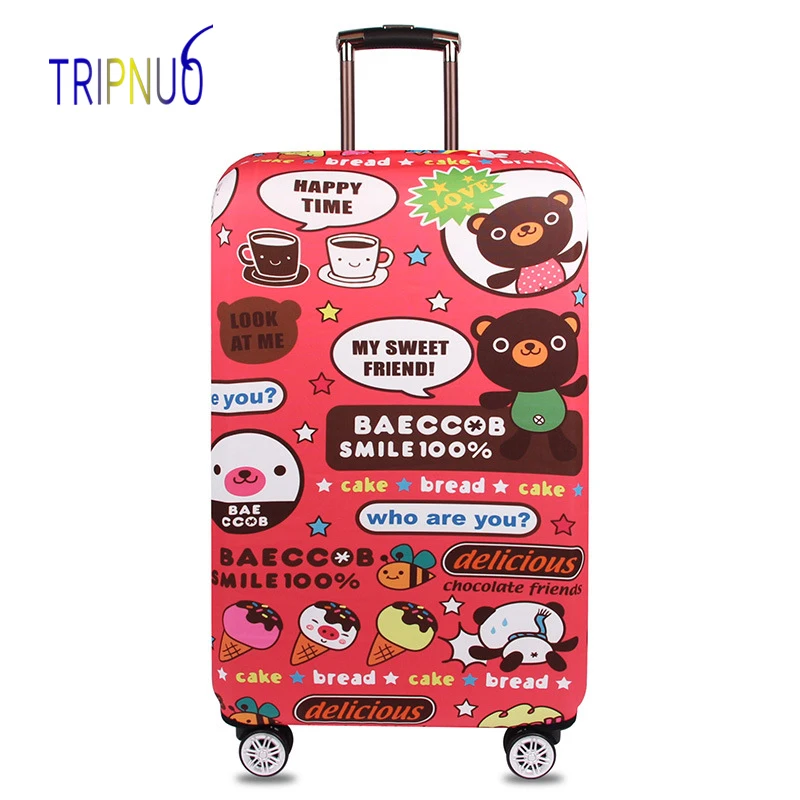TRIPNUO эластичная ткань иллюстрация Чемодан защитная крышка Suitable18 32 дюйма тележка