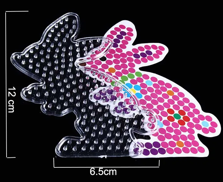 5 мм Хама бусины шаблон с цветной бумагой пластик трафарет головоломки Perler головоломки бусины Diy Прозрачная форма головоломки Pegboard