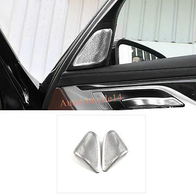 

2*Steel Interior Tweeter Treble Speaker Trim For BMW 7 Series G11/G12 2016-2018