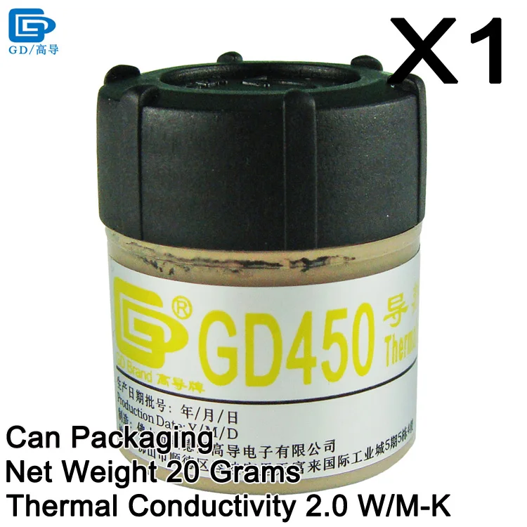 GD450-CN20 1 Piece GD460 GD450 GD100 GD220 GD33 GD66 GD280 GD380 Термальность проводящая силиконовая смазка паста силиконовый пластырь компаунд CN202530 - Цвет лезвия: GD450-CN20 1 Piece