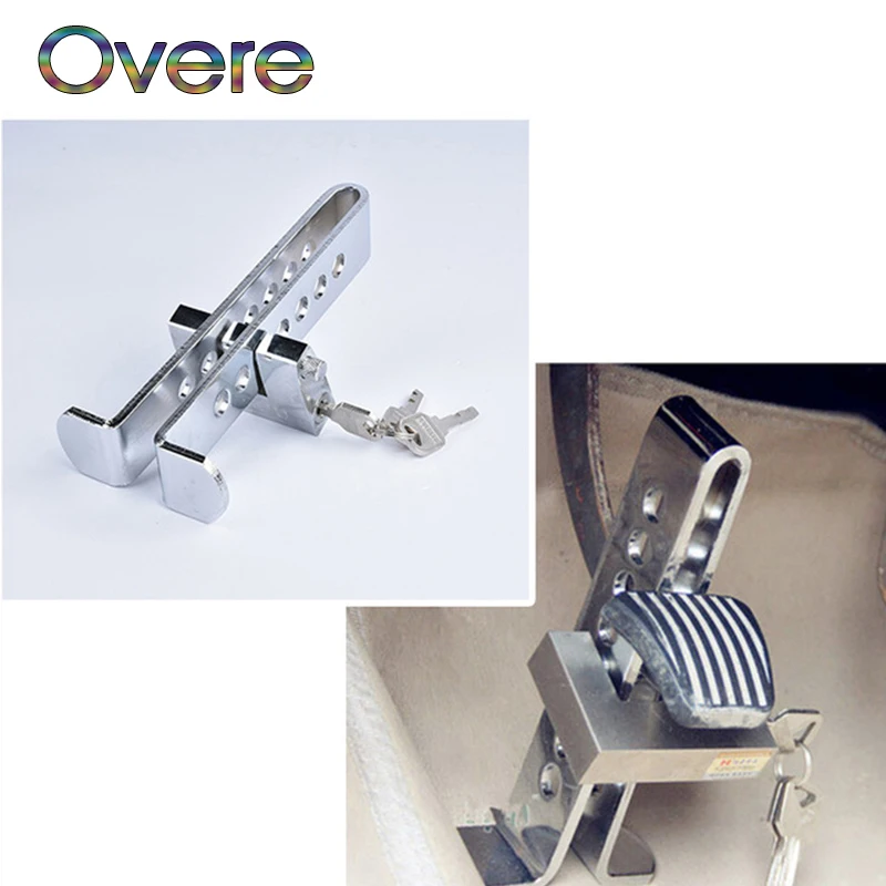 

Overe 1Set Car Clutch Brake Lock Safety Lock Tool Stainless Anti-theft Device For Ford Focus 2 3 Fiesta Mondeo MK4 Ranger Toyota