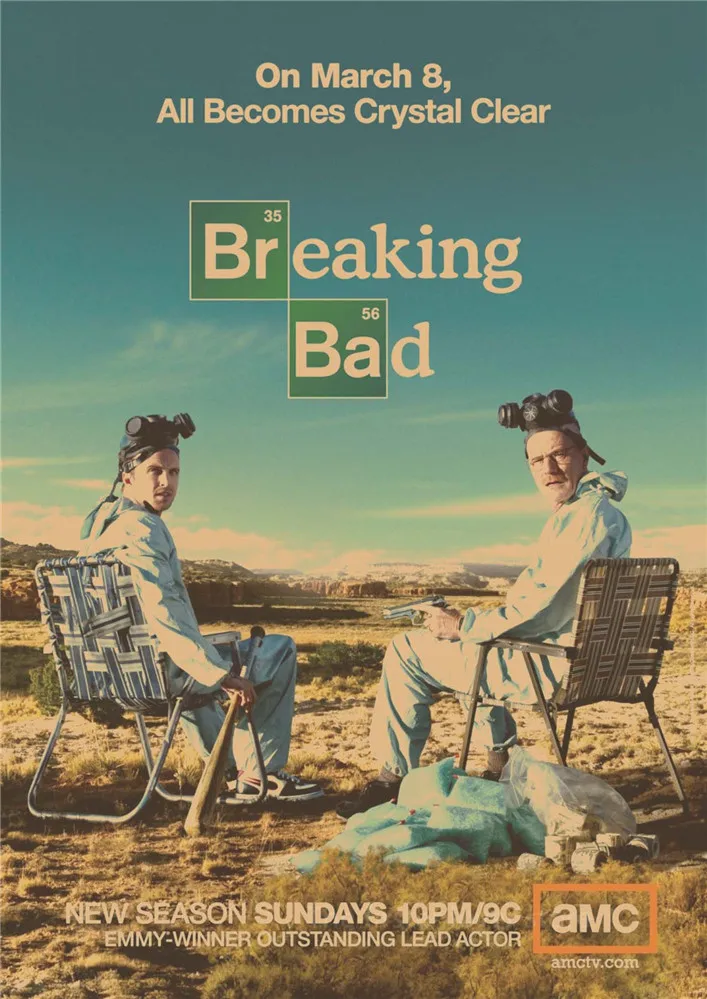 

Breaking Bad Posters Movie Posters Vintage Kraft Paper Retro Wall Sticker Home Decor wall sticker park 2