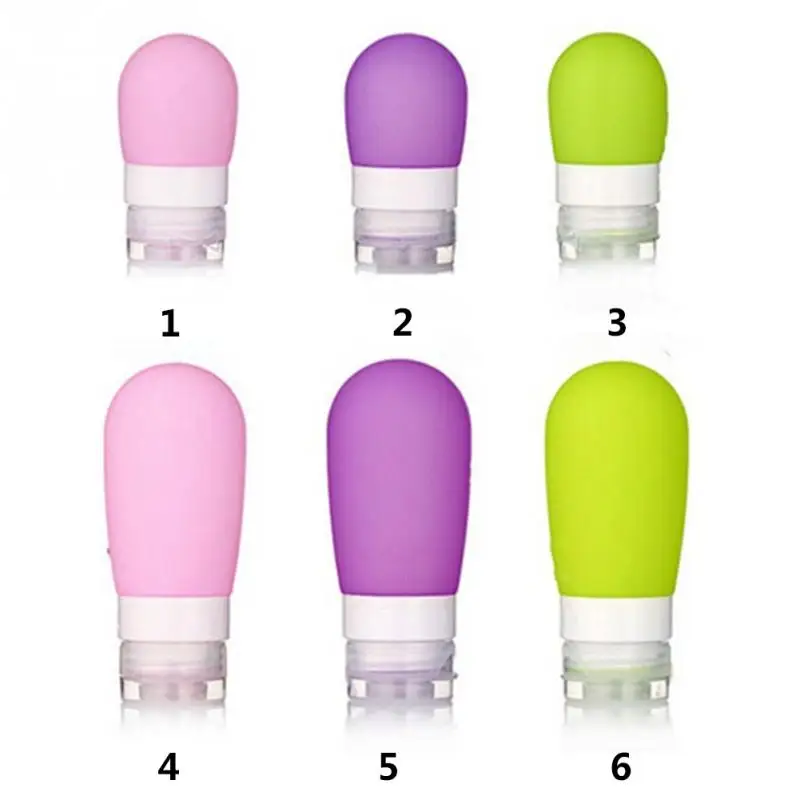 Дорожная упаковочная бутылка с прессом пустой силиконовый контейнер для шампуня