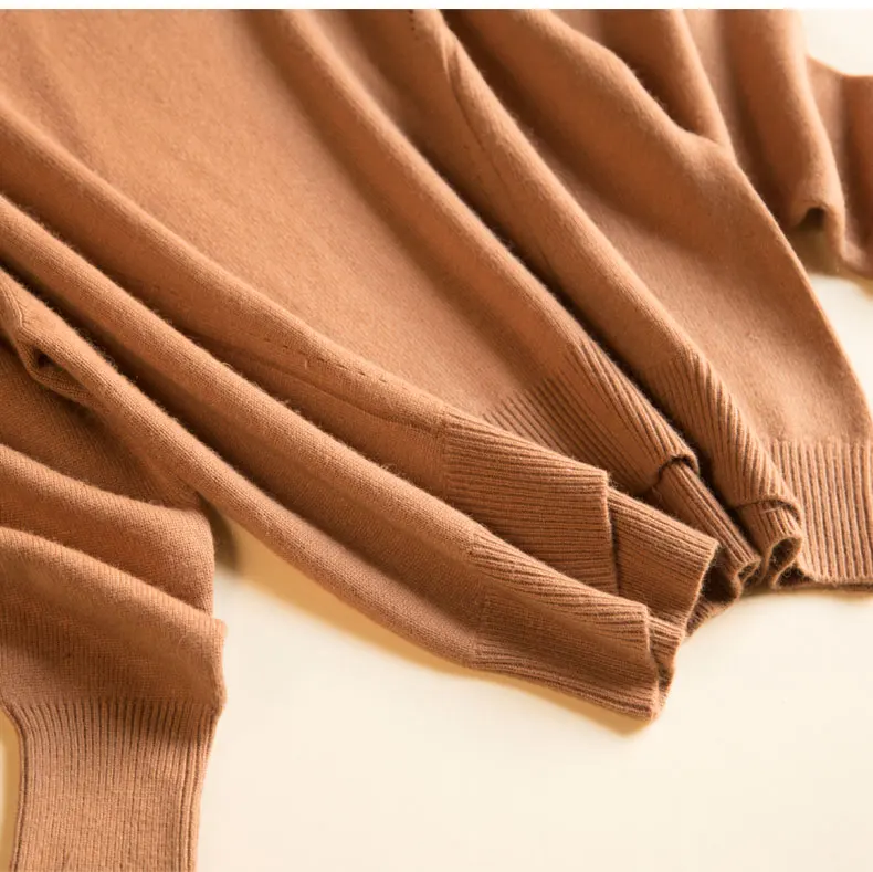 Женский свитер и пуловер 100% кашемир шерсть джемперы свободный стиль водолазка