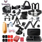 Набор 3-сторонних штативов аксессуары SnowHu для Gopro для экшн-Камеры gopro hero 10, 9, 8, 7, 6, 5, SJCAM Yi 4K 2, модель Black Edition GS46