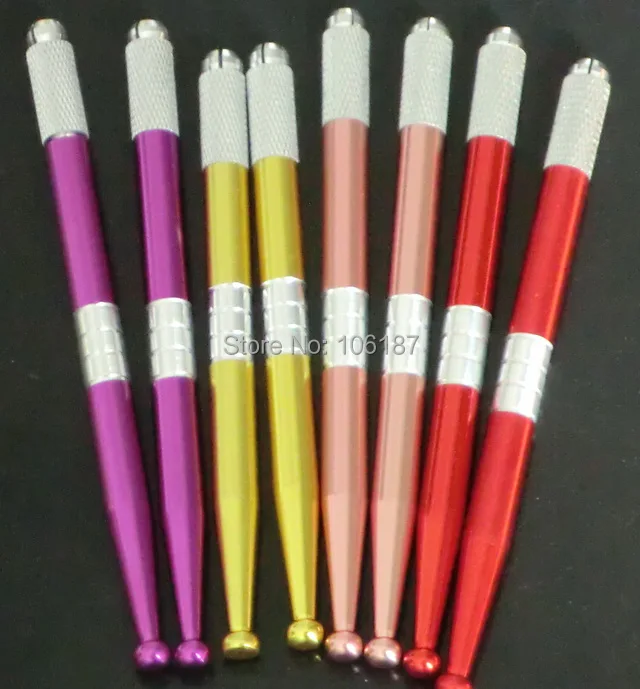 

5Pc New Arrival Mixed Color Permanent eyebrow manual pen permanent eyeliner pen For Eyebrow Permanent Makeup Supply