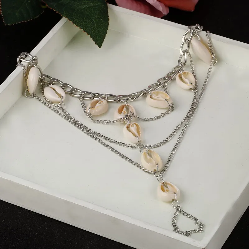 Женские свадебные сандалии с ремешком на щиколотке Boho Shell модные пляжные