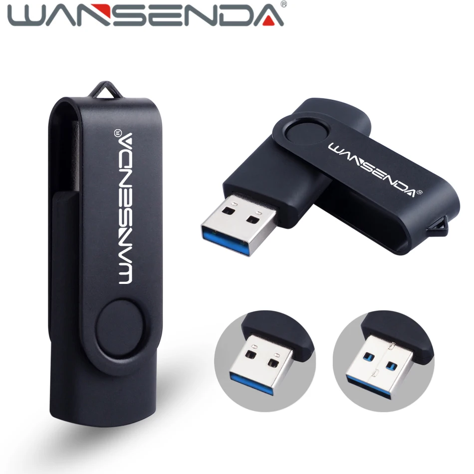 Wansenda флеш накопитель USB 3 0 U диск 256 ГБ 128 Гб 64 32 16 8 4 ручка вращающийся дизайн карта